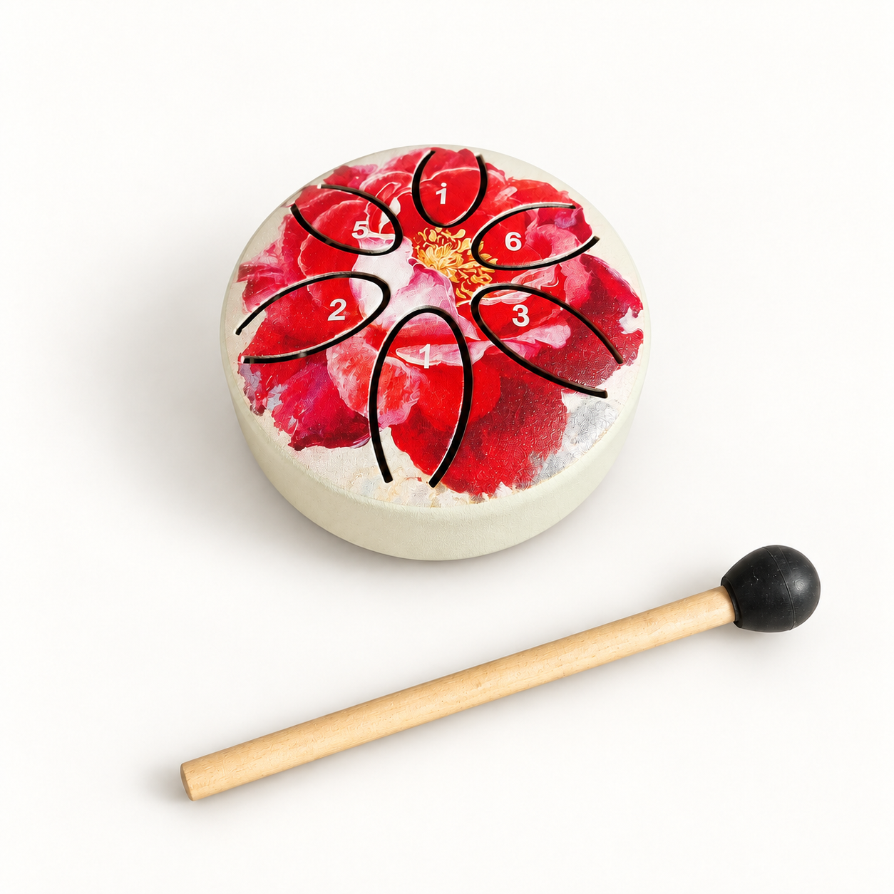 Mini tongdrum met 6 tonen