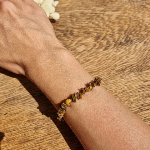 Kleine tijgeroog splitarmband