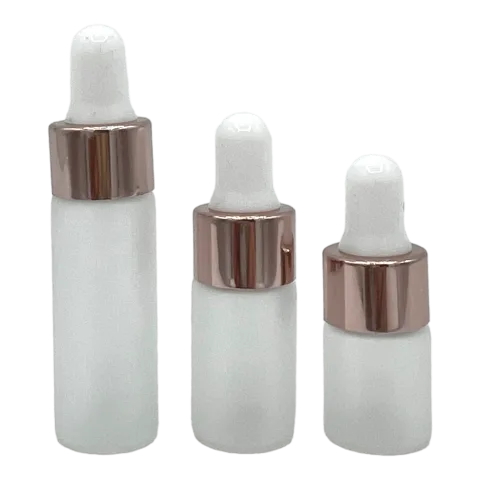 Pipet flesje mat glas | Dop Roze | div. inhoud