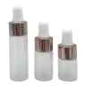 Pipet flesje mat glas | Dop Roze | div. inhoud