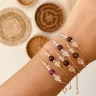 Typisch Shanna | Edelsteen armbandje | Gouden Driehoek