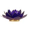 Lotus sfeerlicht | Indigo 6e Chakra Goudrand