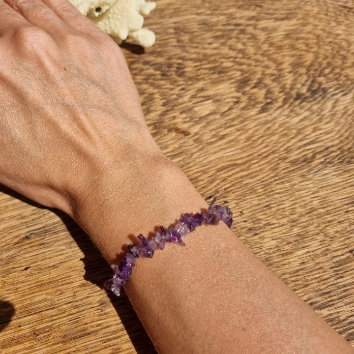Kleine amethist splitarmband