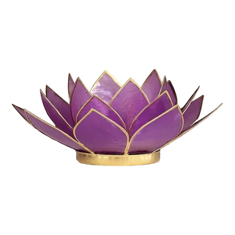 Lotus sfeerlicht | Lila & Goud