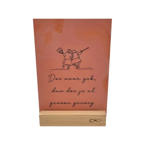 Kaart Doe Maar Gek Quote A6