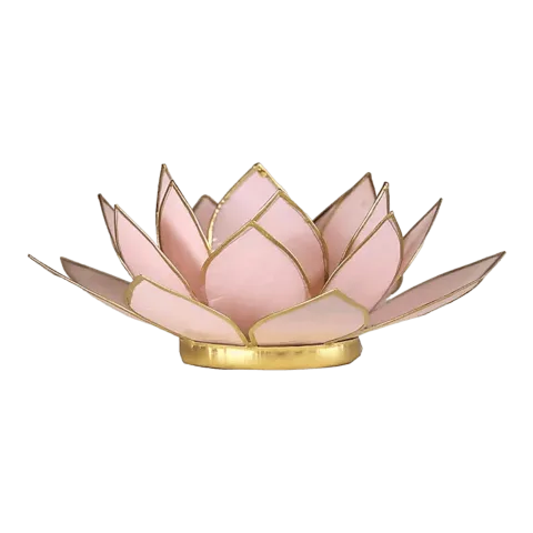 Lotus sfeerlicht | Pastel Roze & Goud