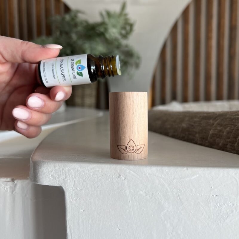 Houten Aroma Cilinder | Geurverspreider | Light Wood