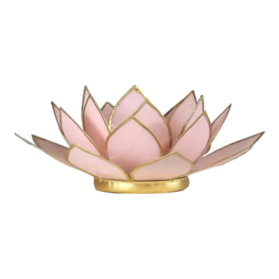 Lotus sfeerlicht | Pastel Roze & Goud