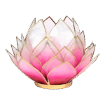 Lotus sfeerlicht | Roze & Goud | Large