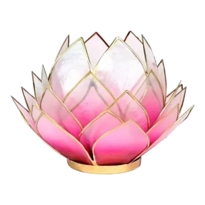 Lotus sfeerlicht | Roze & Goud | Large