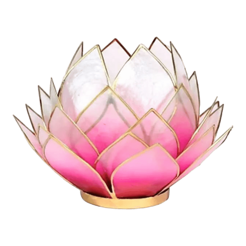 Lotus sfeerlicht | Roze & Goud | Large