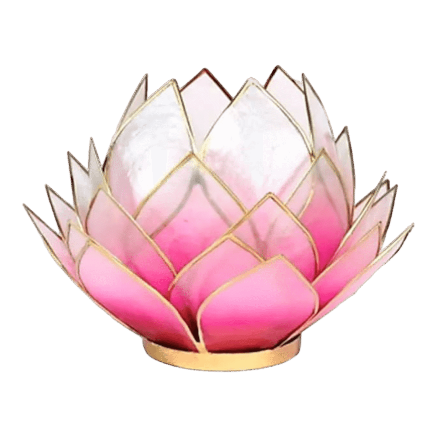 Lotus sfeerlicht | Roze & Goud | Large