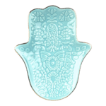 Keramiek Schaaltje | Hamsa Hand Turkoois