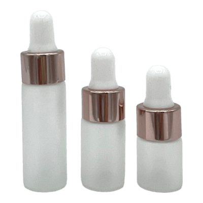 Pipet flesje mat glas | Dop Roze | div. inhoud