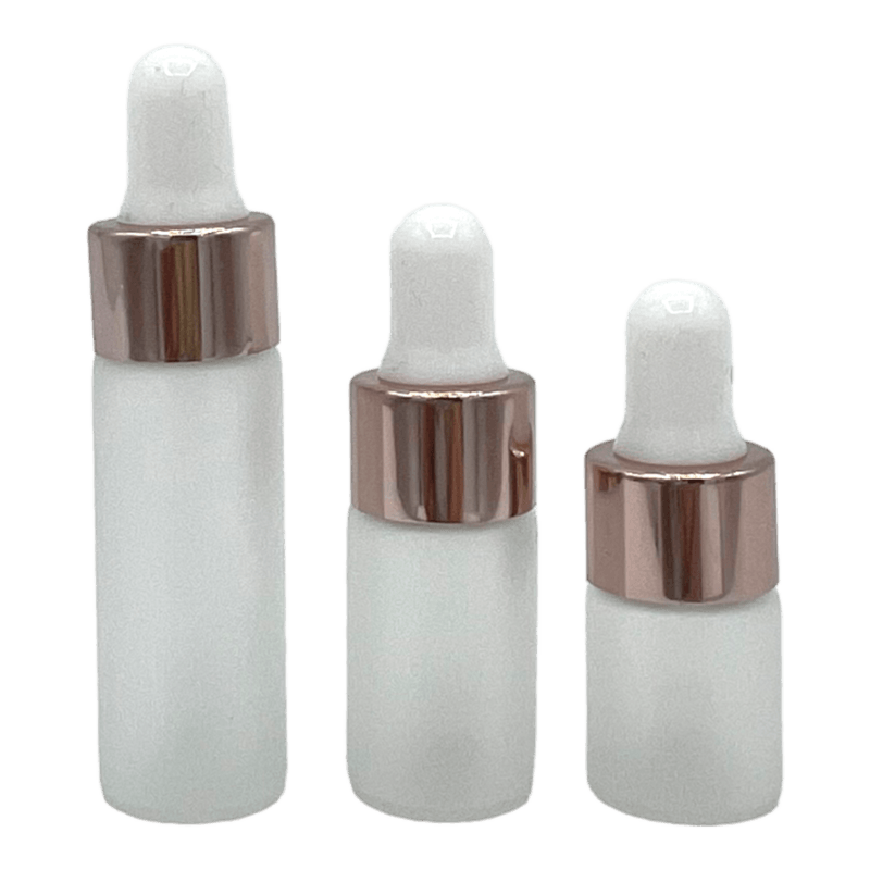 Pipet flesje mat glas | Dop Roze | div. inhoud