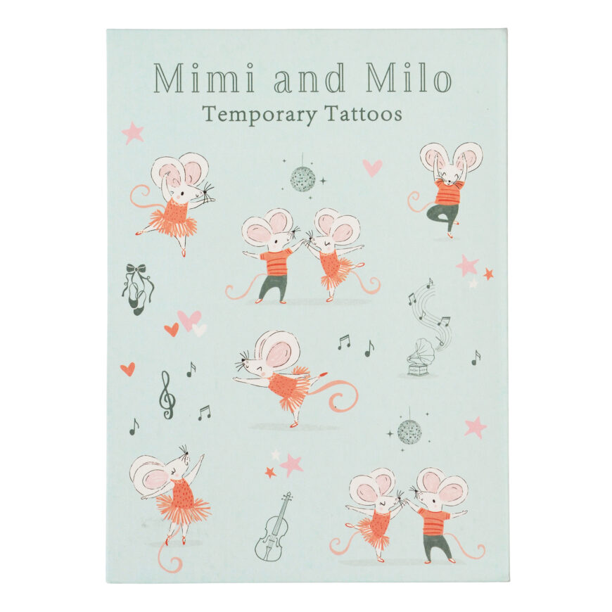 Tijdelijke tatoeages | Muisjes Mimi en Milo | Rex London
