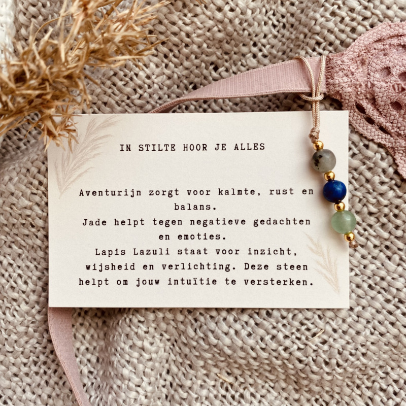 Typisch Shanna | BH edelsteenhanger | In stilte hoor je alles