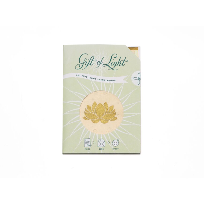 Geschenk van licht | Handgeschept papier | 8 dessins