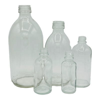 Glazen spray fles | Helder | div. inhoud