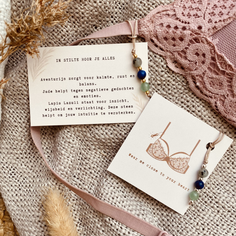 Typisch Shanna | BH edelsteenhanger | In stilte hoor je alles