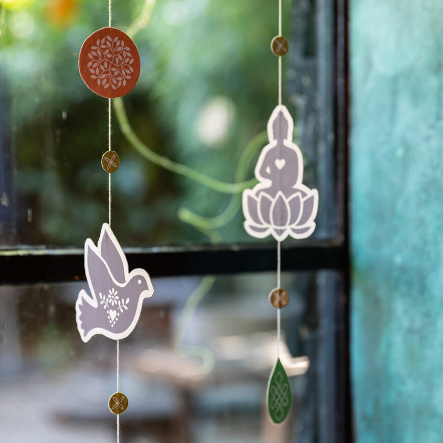 Raamhanger | Gerecycled papier | 4 dessins