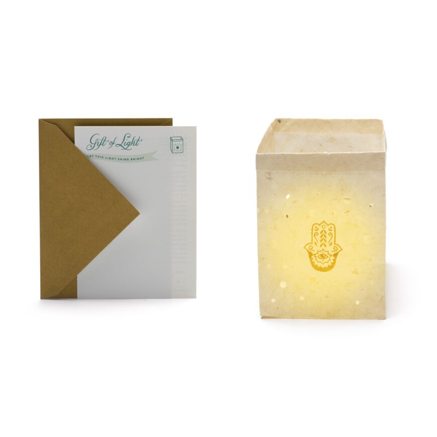 Geschenk van licht | Handgeschept papier | 8 dessins