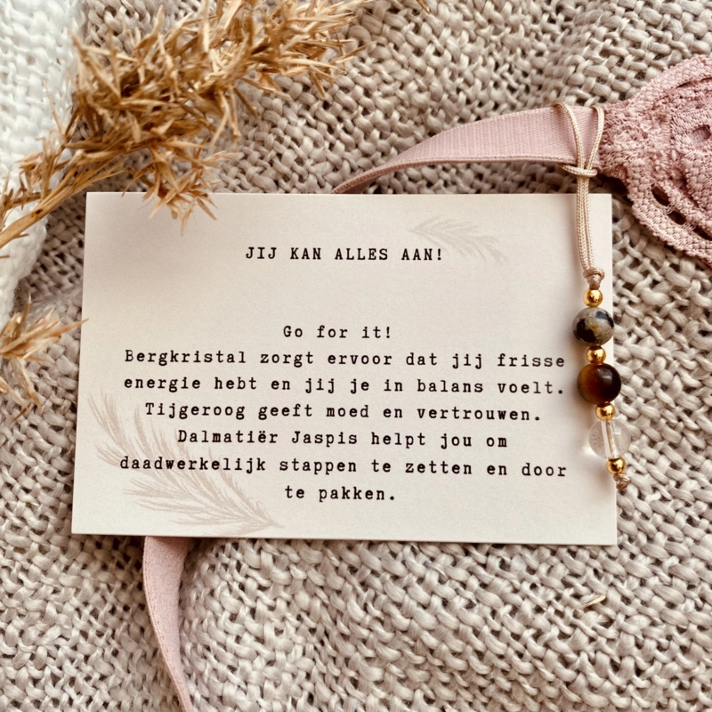 Typisch Shanna | BH edelsteenhanger | Jij kan alles aan!