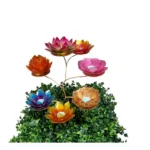 Lotus sfeerlicht | Rood 1e Chakra Goudrand