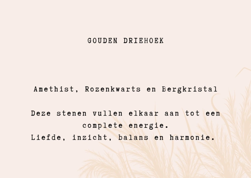 Typisch Shanna | Edelsteen armbandje | Gouden Driehoek