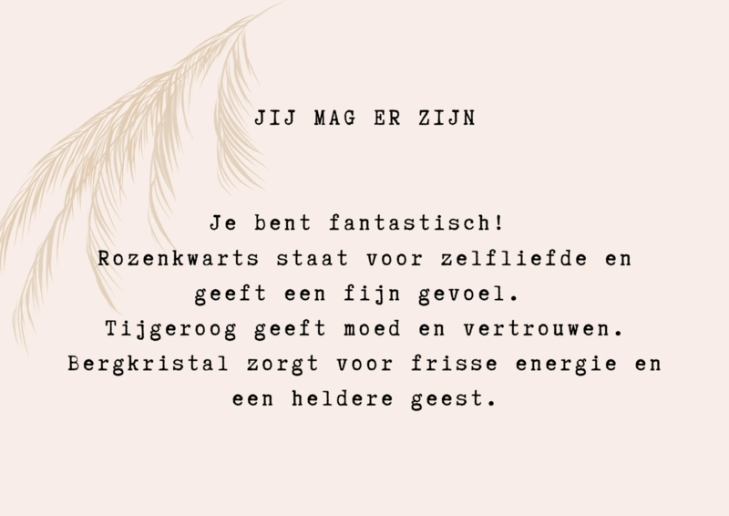 Typisch Shanna | Edelsteen armbandje | Jij mag er zijn!