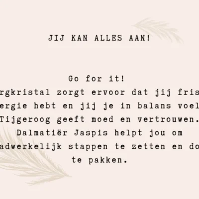 Typisch Shanna | Edelsteen armbandje | Jij kan alles aan!