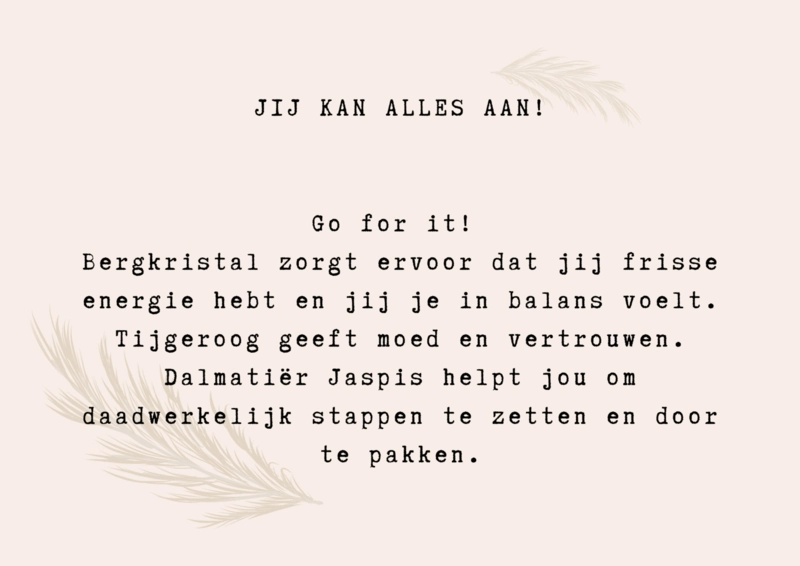 Typisch Shanna | Edelsteen armbandje | Jij kan alles aan!