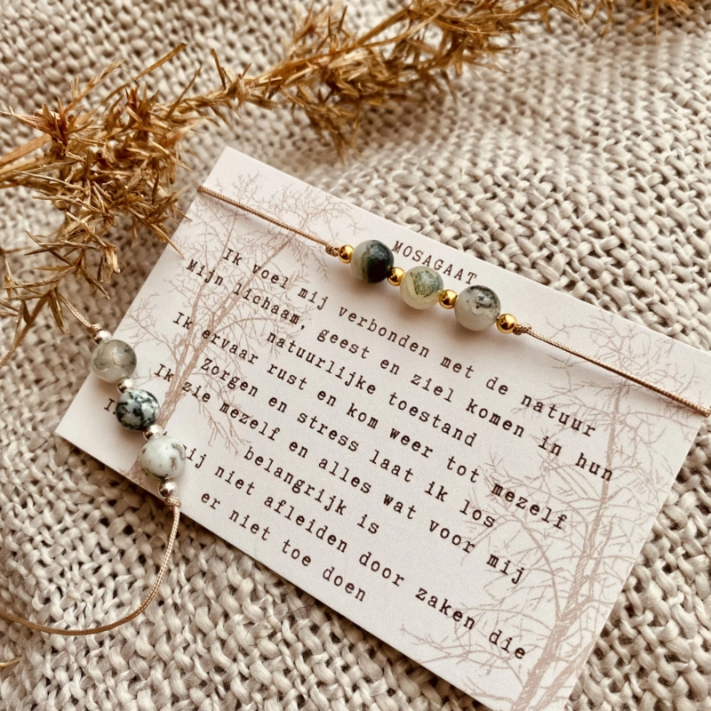 Typisch Shanna | Edelsteen armbandje | Mosagaat Typisch Shanna | Edelsteen armbandje | Mosagaat