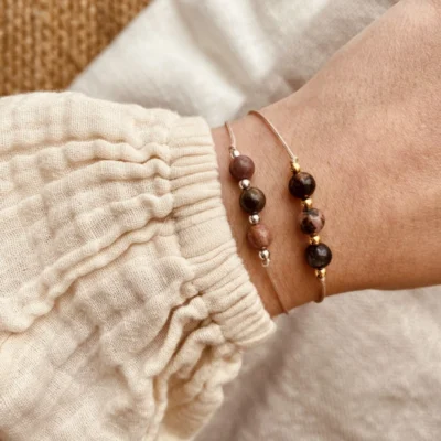 Typisch Shanna | Edelsteen armbandje | Rhodoniet