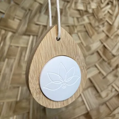 Geursteen Hanger | Hout Druppel