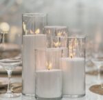 Pearl Candle | Forest green | 500 gram en 5 lonten