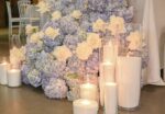 Pearl Candle | Forest green | 500 gram en 5 lonten