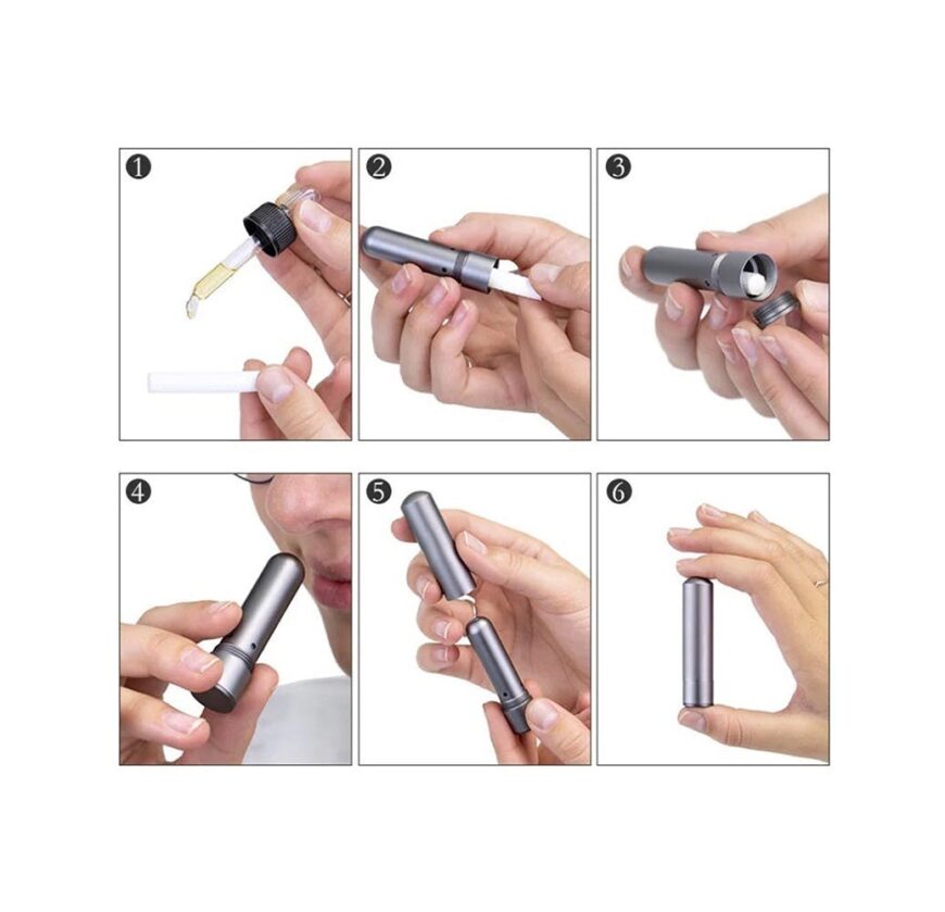 Luxe DIY Neus Inhaler | Aluminium | 3 kleuren