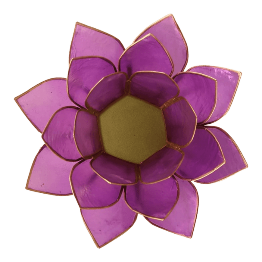 Lotus sfeerlicht | Lila & Goud