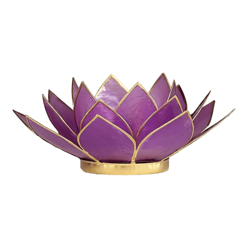 Lotus sfeerlicht | Lila & Goud