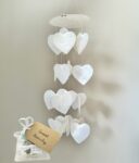 Capiz schelp | Windmobiel | Witte hartjes