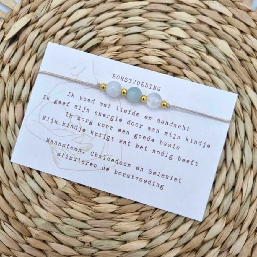 Typisch Shanna | Edelsteen armbandje | Borstvoeding