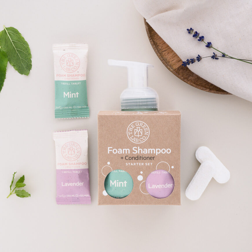 The Green Lab | Basis start set | Shampoo & Conditioner | Munt & Lavendel