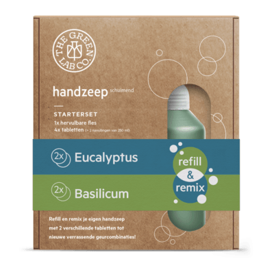 The Green Lab | Luxe cadeau box | Handzeep | Eucalyptus & Basilicum