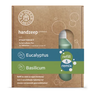 The Green Lab | Luxe cadeau box | Handzeep | Eucalyptus & Basilicum