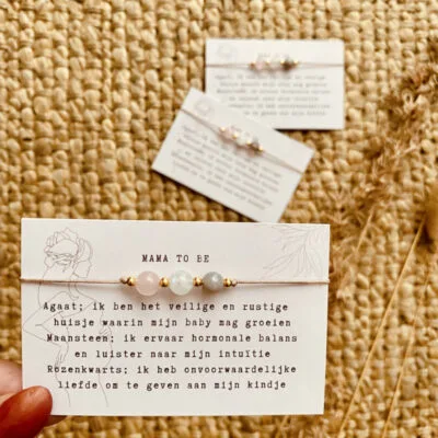 Typisch Shanna | Edelsteen armbandje | Mama to Be