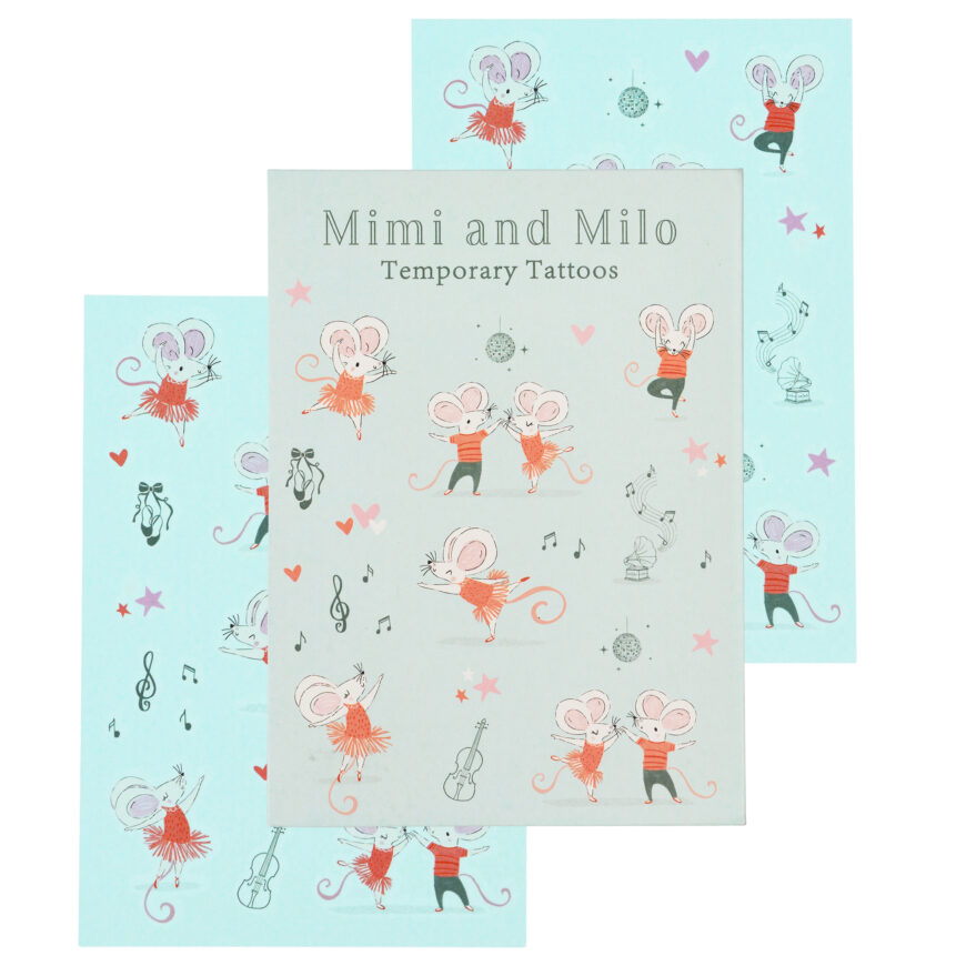Tijdelijke tatoeages | Muisjes Mimi en Milo | Rex London