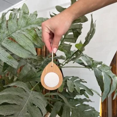 Geursteen Hanger | Hout Druppel