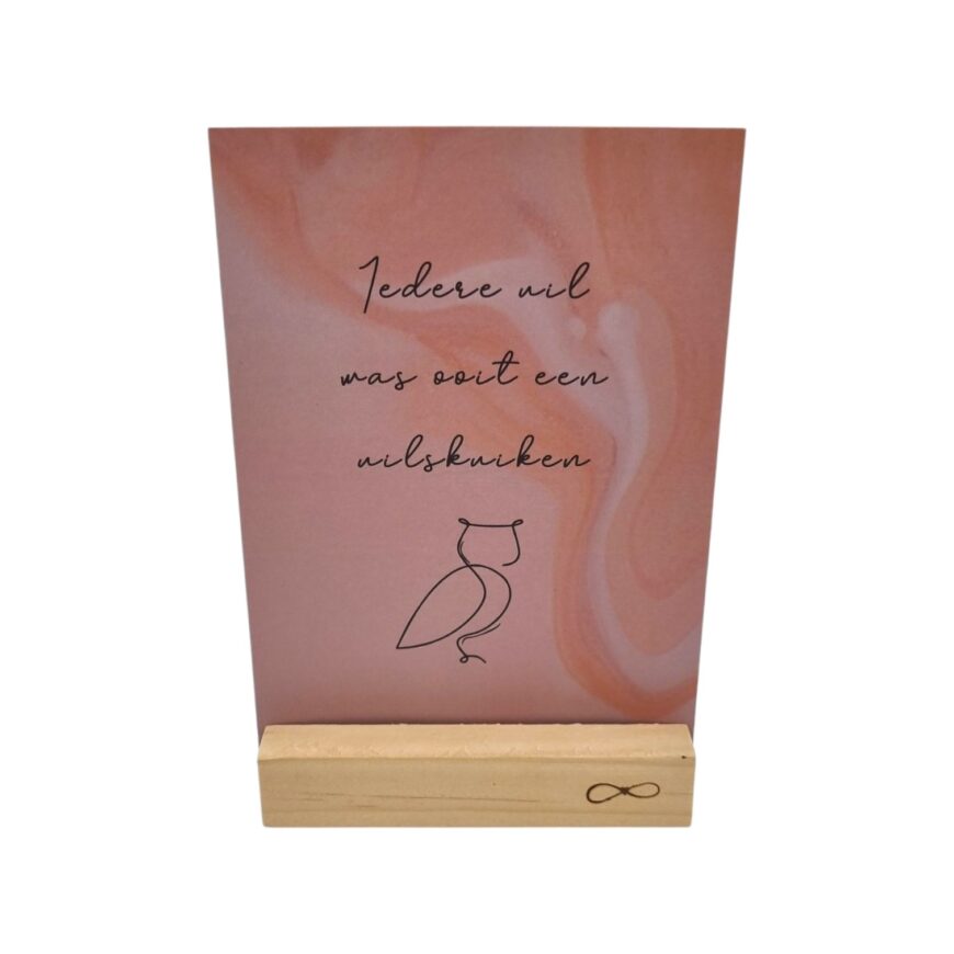 Kaart Uilskuiken quote A6