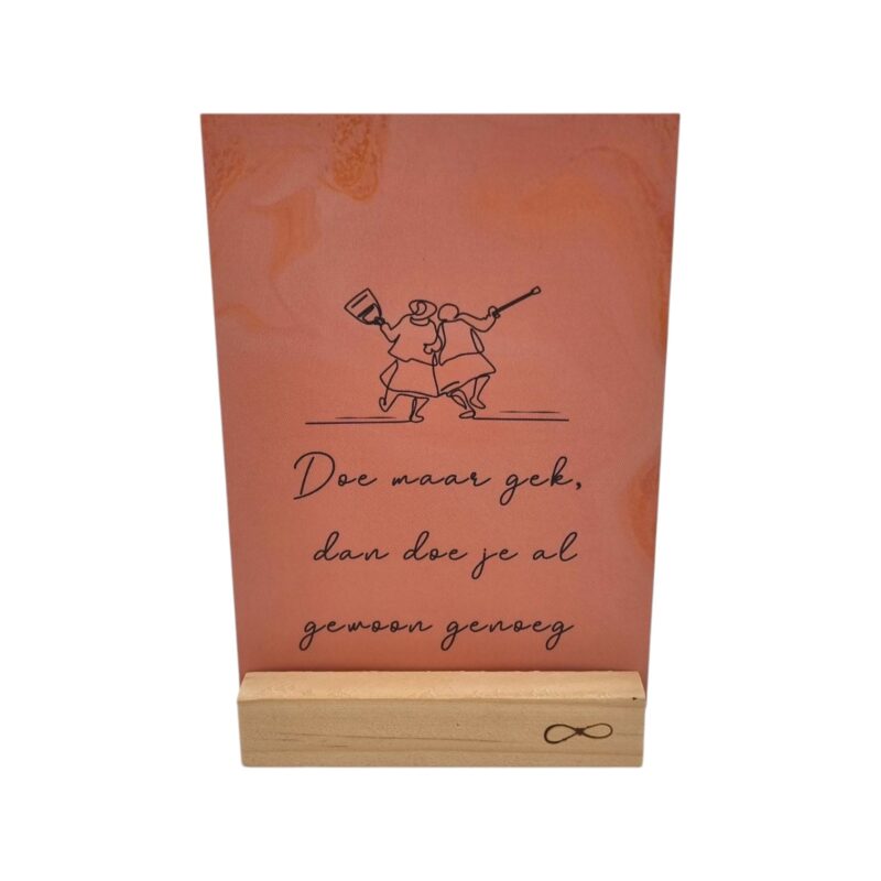 Kaart Doe Maar Gek Quote A6